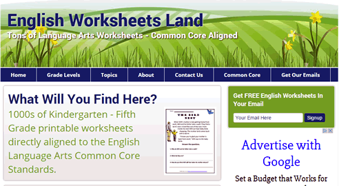 English Worksheets Land